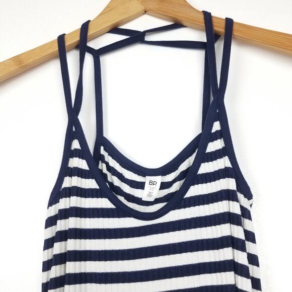 BP | Navy Blue and White Striped Tank Top - Picture 3 of 5